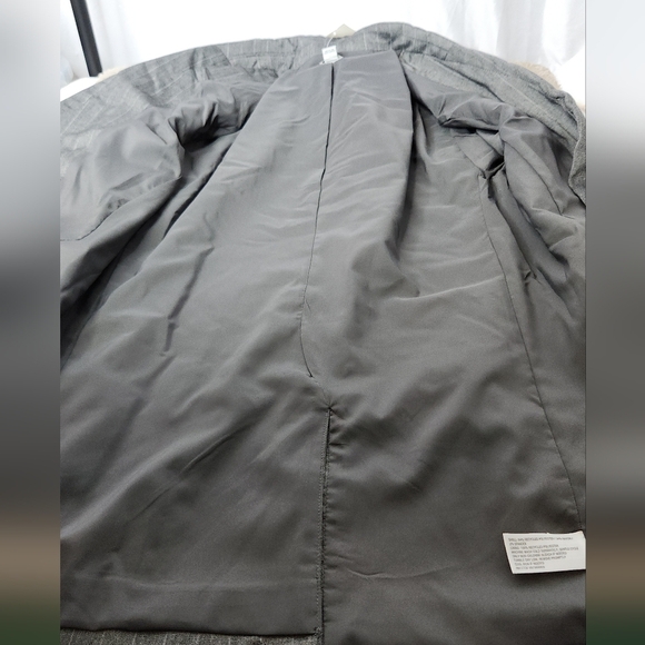 Women's Double Breasted Blazer - A New Day Gray Pinstripe M - Picture 7 of 14